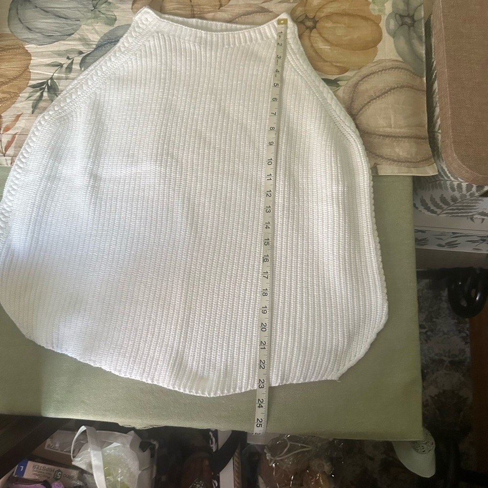 LOFT White Ribbed Tank Top - Picture 10 of 10